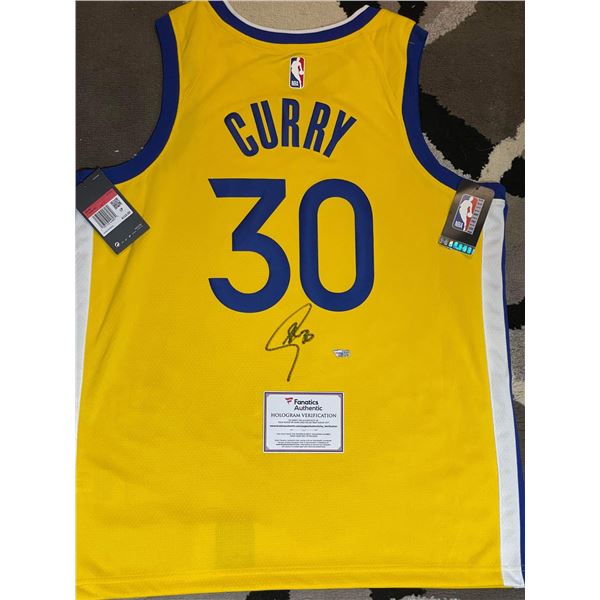 STEPHEN CURRY SIGNED WARRIORS JERSEY (FANATICS HOLO)