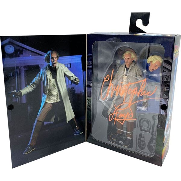 Christopher Lloyd Autographed 'Back to the Future' 35th Anniversary 7" Figurine (Frozen Pond COA)