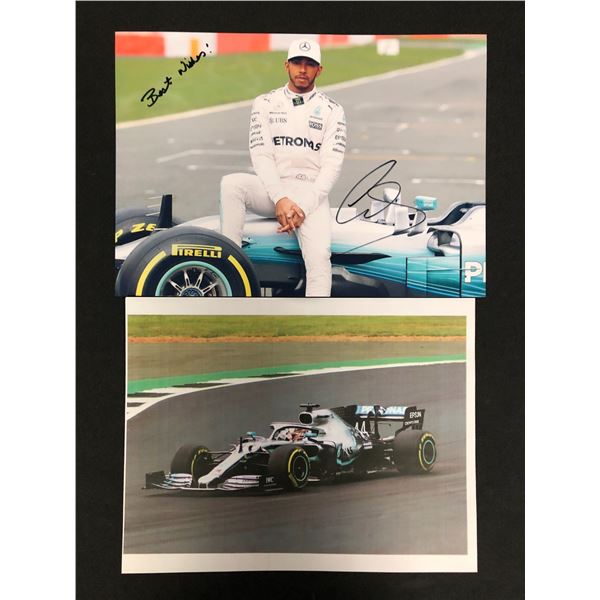 SIR LEWIS CARL DAVIDSON HAMILTON SIGNED 8 X 10 LOT(RA COA)