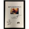 Image 1 : KIRSTEN DUNST, TOBEY MAGUIRE AND STAN LEE SIGNED SPIDER-MAN SCRIPT COVER (RA COA)