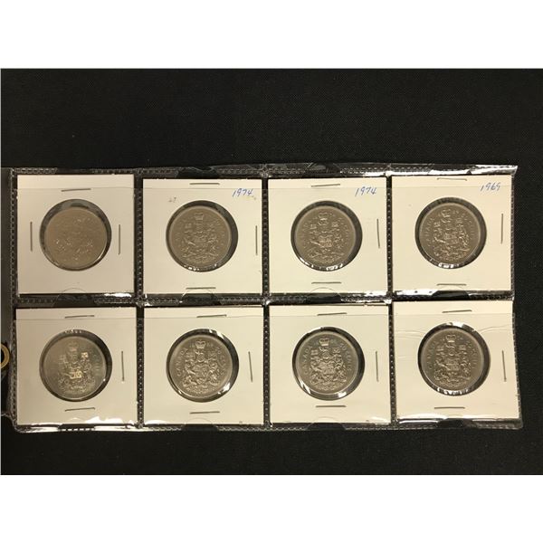 CANADIAN SILVER 5O CENT LOT