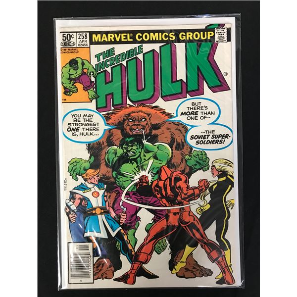 The Incredible HULK #258 (MARVEL COMICS)