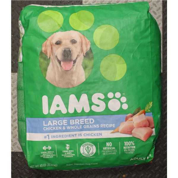 IAMS LARGE BREED ADULT DOG FOOD 18.14KG