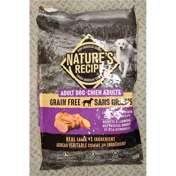 NATURES RECIPE ADUL;T DOG FOOD 10.8KG