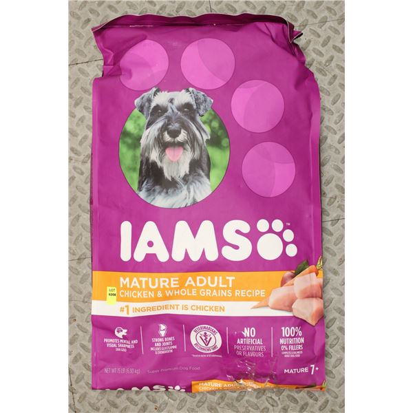 IAMS MATURE ADULT CHICKEN & WHOLE GRAINS RECIPE