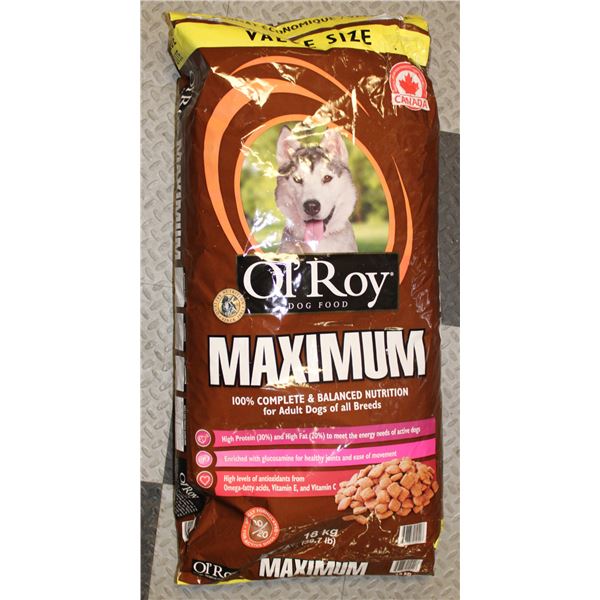 OL' ROY MAXIMUM ADULT DOG FOOD 18KG