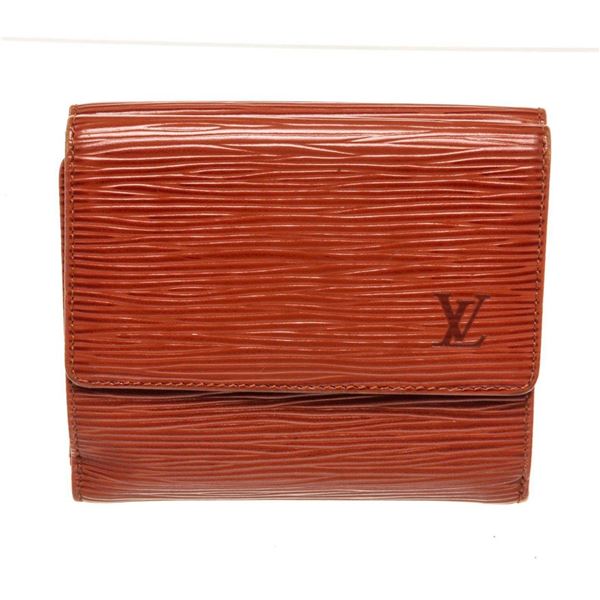 Louis Vuitton Red Epi Leather Elise Sarah Wallet