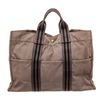 Image 1 : Hermes Grey Canvas Sac Fourre MM Tote Bag