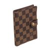 Image 1 : Louis Vuitton Brown Damier Canvas Agenda PM Wallet