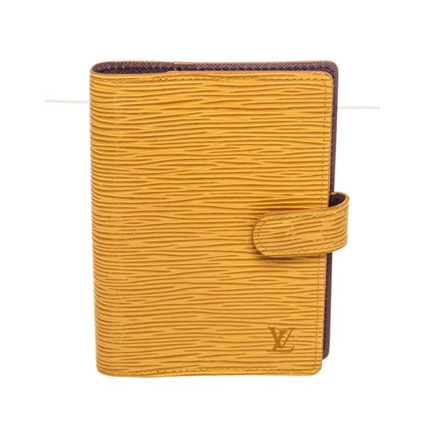 Louis Vuitton Yellow Epi Leather Agenda PM Wallet