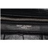 Image 7 : Yves Saint Laurent Black Leather Paris Croc Embossed Backpack