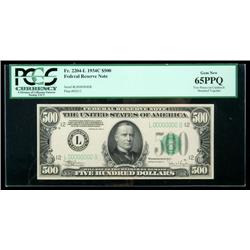 1934-C, $500 Federal Reserve Note Specimen. PC