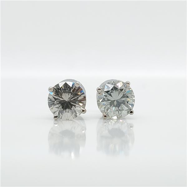 14K  WHITE MOISSANITE (1.5CT) EARRINGS