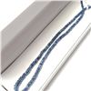 Image 2 : 10K  BLUE SAPPHIRE 16"(46CT) NECKLACE