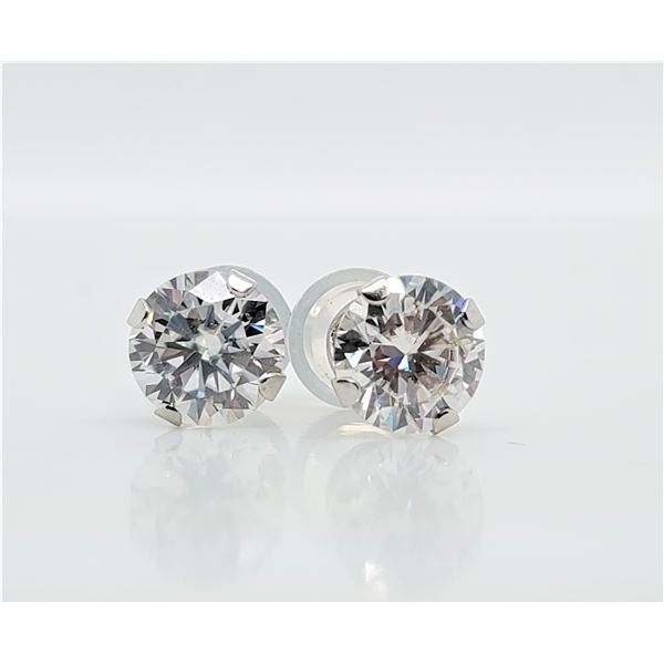 10K  WHITE MOISSANITE (1.65CT) EARRINGS