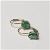 Image 2 : 14K  EMERALD(0.92CT) EARRINGS