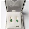 Image 3 : 14K  EMERALD(0.92CT) EARRINGS