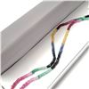Image 2 : 10K  NATURAL RUBY SAPPHIRE AND EMERALD 16"(36CT) NECKLACE