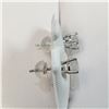 Image 2 : 14K DIAMOND(0.9CT) EARRINGS