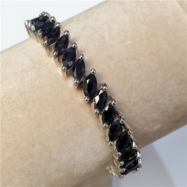 SILVER SAPPHIRE(14CT) BRACELET 7"