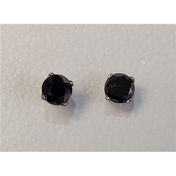 14K  BLACK DIAMONDS(0.5CT) EARRINGS