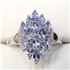 Image 1 : SILVER TANZANITE(1.9CT) RING SIZE 6.75