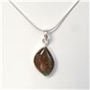 Image 1 : SILVER AMMOLITE NECKLACE 18"