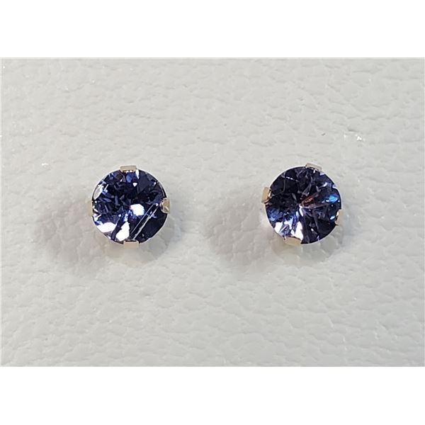 10K  TANZANITE(0.6CT) EARRINGS
