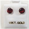 Image 1 : 10K  GARNET(1.6CT) EARRINGS