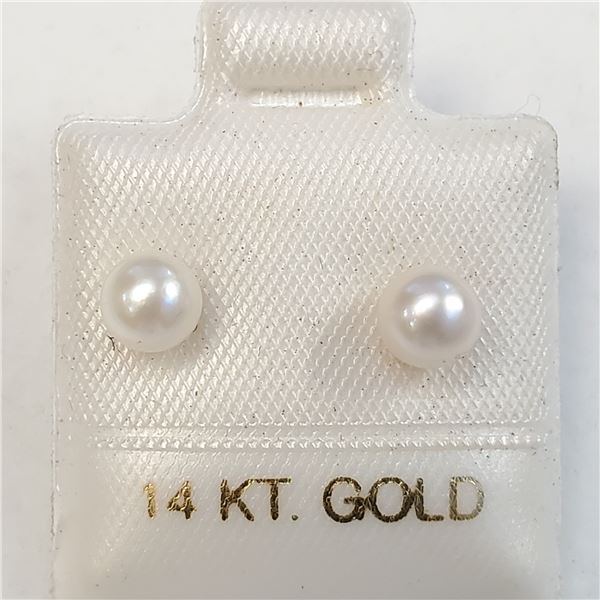 14K  CULTURE PEARL EARRINGS