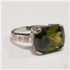 Image 2 : SILVER GEMSTONE RING SIZE 6