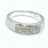 Image 1 : SILVER DIAMOND(0.28CT) RING SIZE 7