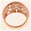 Image 4 : 14K Rose Gold Diamond Ladies Ring