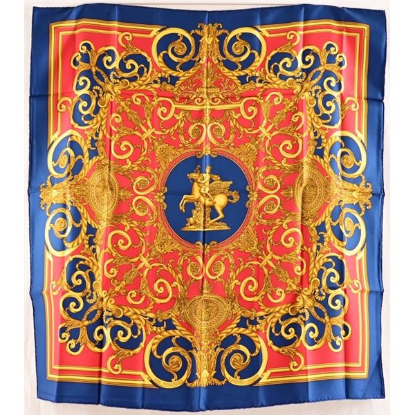 Hermes Paris  Les Tuileries  Silk Scarf