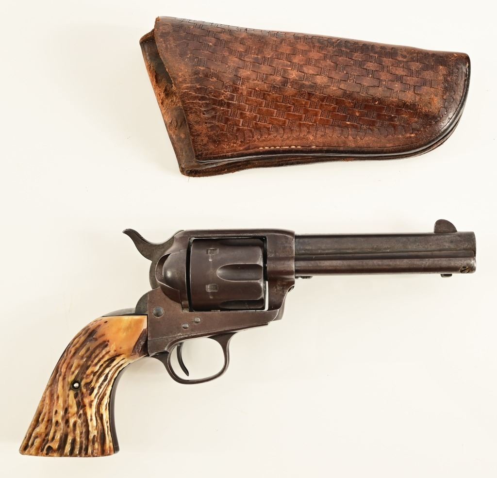 Colt Model 1873 SAA Staghorn Grips .41 Revolver