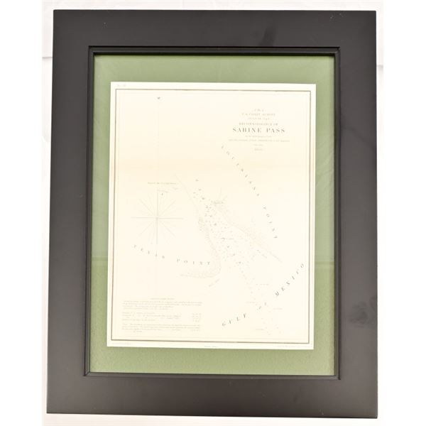 1853 United States Coast Survey Texas Louisiana