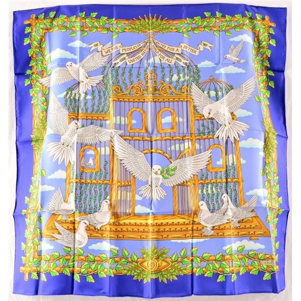 Hermes Paris Silk Scarf