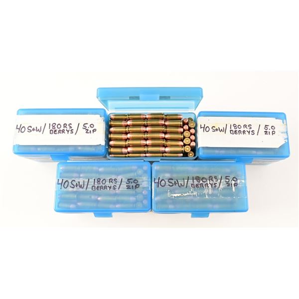 750+ Rounds Reloaded .40 S&W Ammo