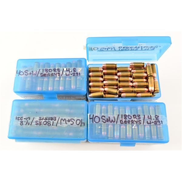 600+ Rounds Reloaded .40 S&W Ammo