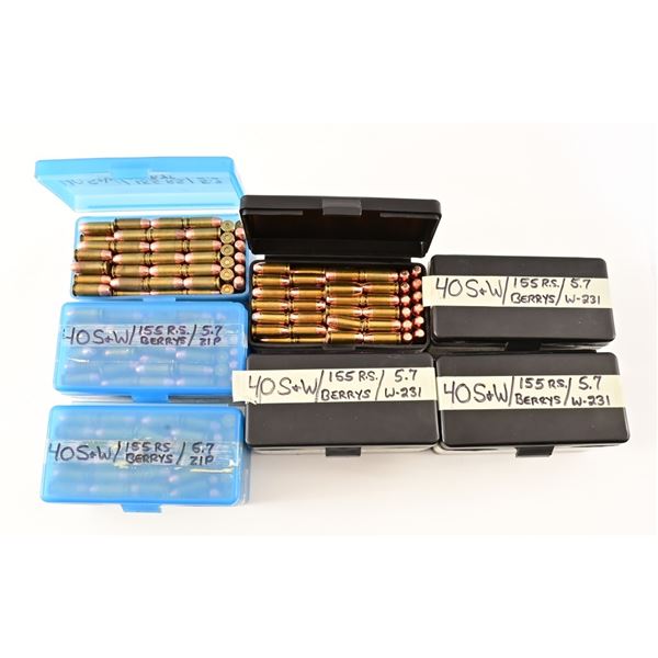 1050+ Rounds Reloaded .40 S&W Ammo