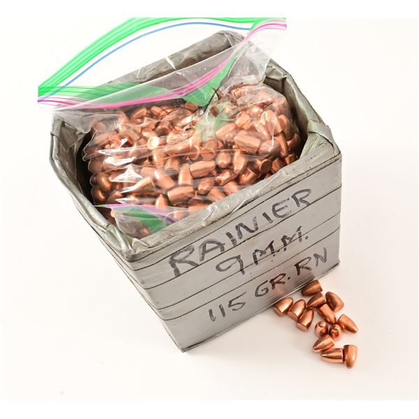 (965) Rainier 124 Grain RN Bullets