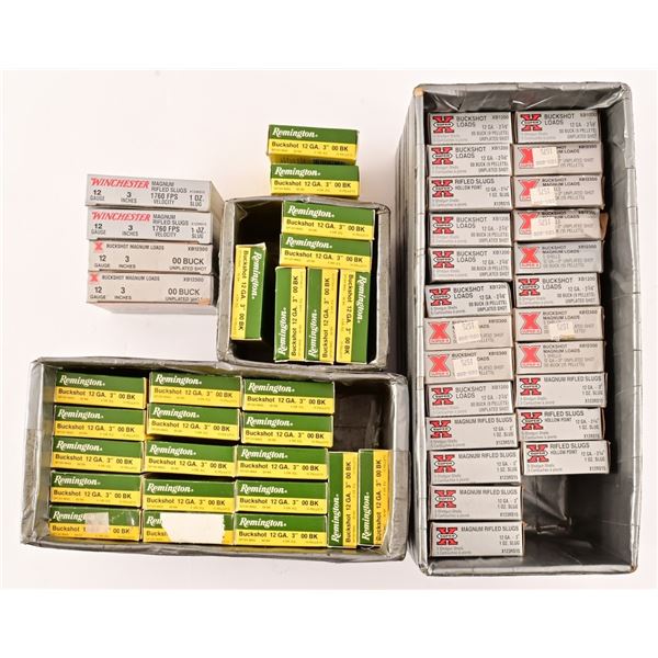 (265) Rounds Factory 12 Gauge OO Buckshot & Slugs