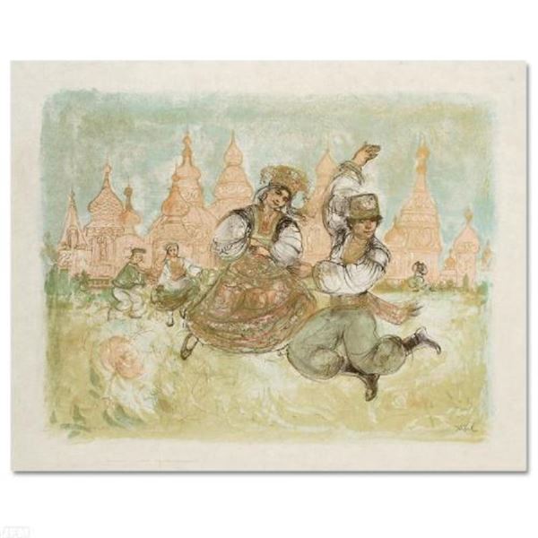 Hibel (1917-2014) "Russian Dancers" Limited Edition Lithograph On Paper