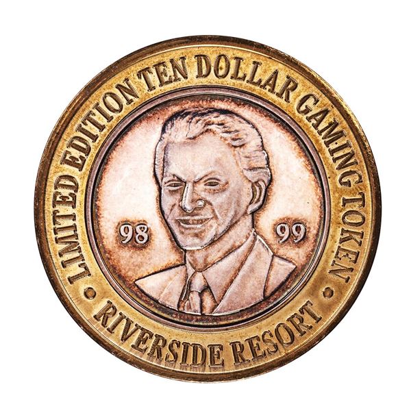 .999 Silver Riverside Resort Casino Laughlin, NV $10 Limited Edition Gaming Token