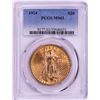 Image 1 : 1924 $20 St. Gaudens Double Eagle Gold Coin PCGS MS63