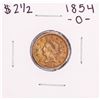 Image 1 : 1854-O $2 1/2 Liberty Head Quarter Eagle Gold Coin