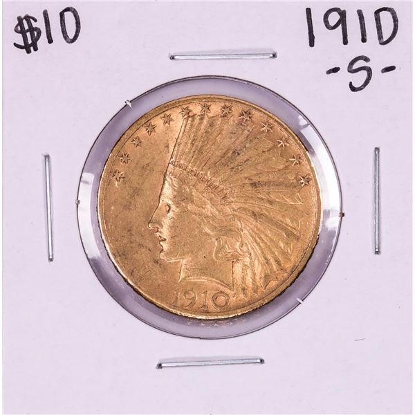 1910-S $10 Indian Head Eagle Gold Coin