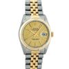 Image 2 : Rolex Mens Two Tone Rare Champagne Jubilee Index Oyster Perpetual Datejust Wristwatch