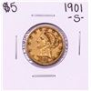 Image 1 : 1901-S $5 Liberty Head Half Eagle Gold Coin