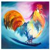 Image 1 : Alfredalexander Gockel "Proud Rooster" Limited Edition Giclee On Canvas